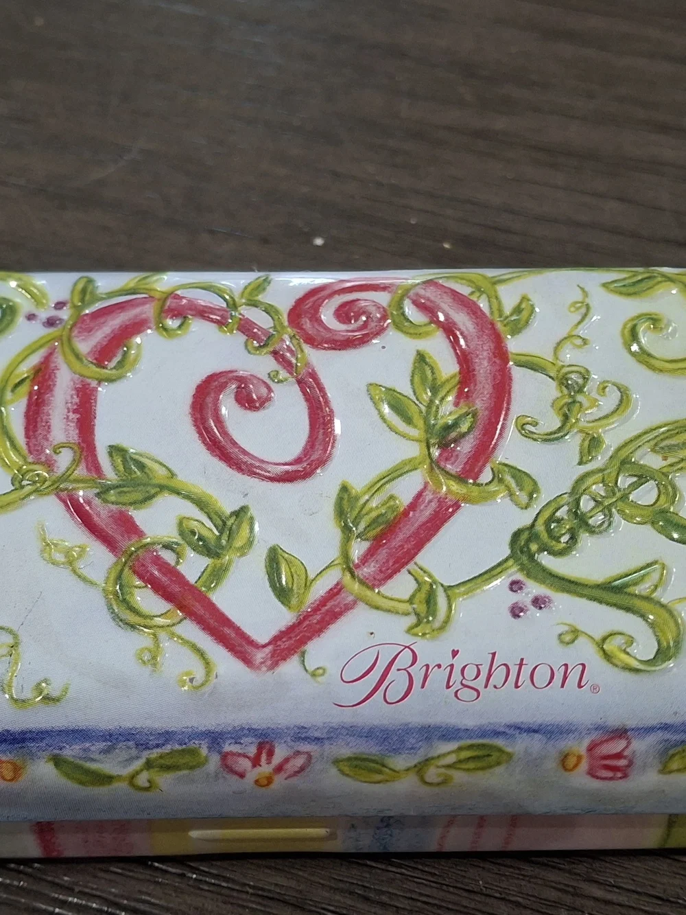 Brighton Colorful Heart Floral Sunglasses Eyeglasses Hard Case